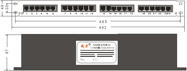 千兆網(wǎng)絡(luò)信號電涌保護(hù)器WL568B-E1000M/24