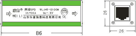 百兆網(wǎng)絡(luò)信號電涌保護器