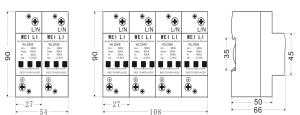 一級(jí)模塊式電源電涌保護(hù)器WLDM8-100KA