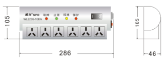 插座式電源電涌保護(hù)器WL2206-20KA